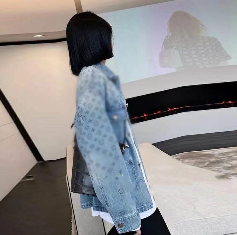 Women's Denim Jackets Luxury brandV Designer women highs quality Jackets Casual lovers coat