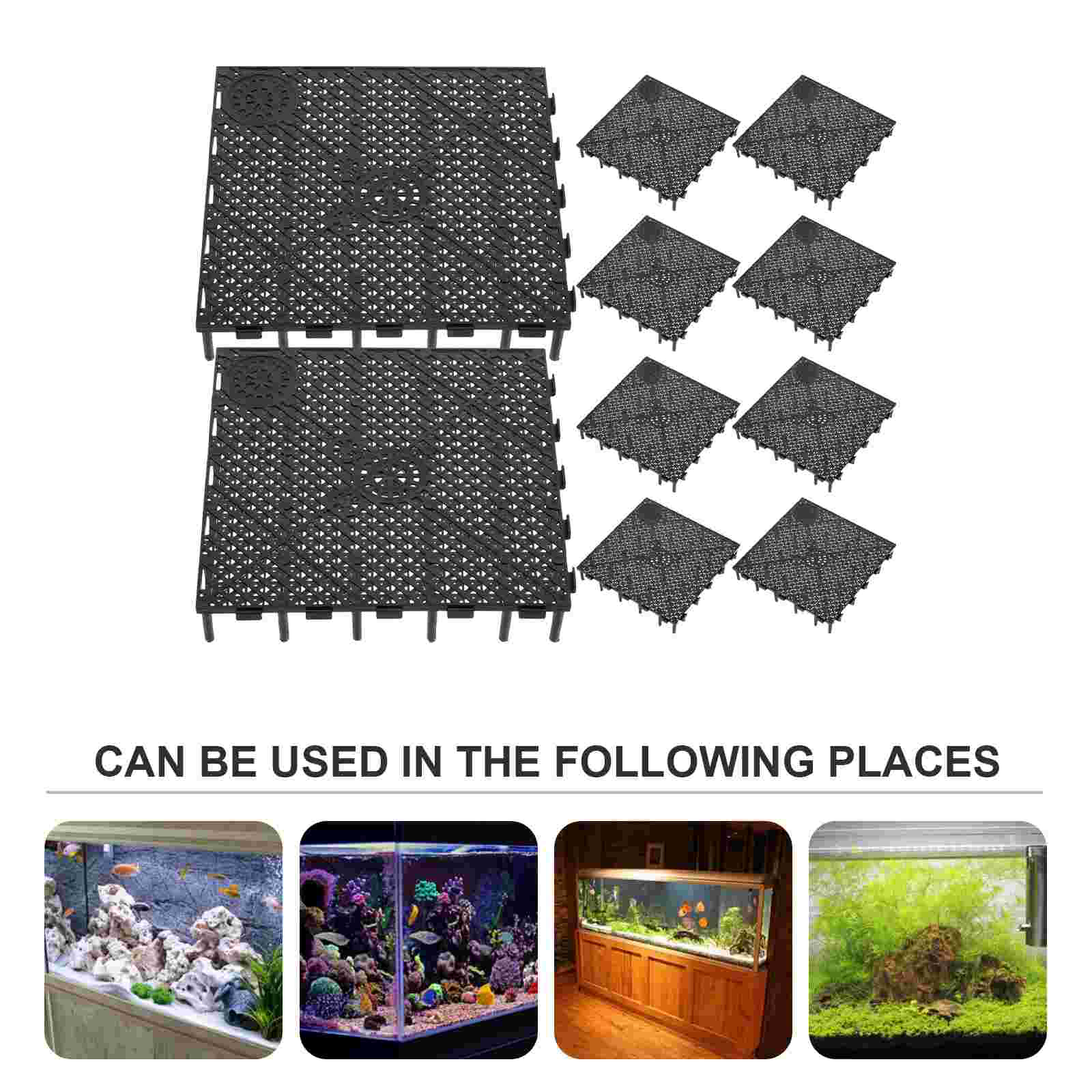 20 Pcs Magnetic Filter Plate Fish Tank Turtle Aquarium Divider Bottom Filtration Tubes