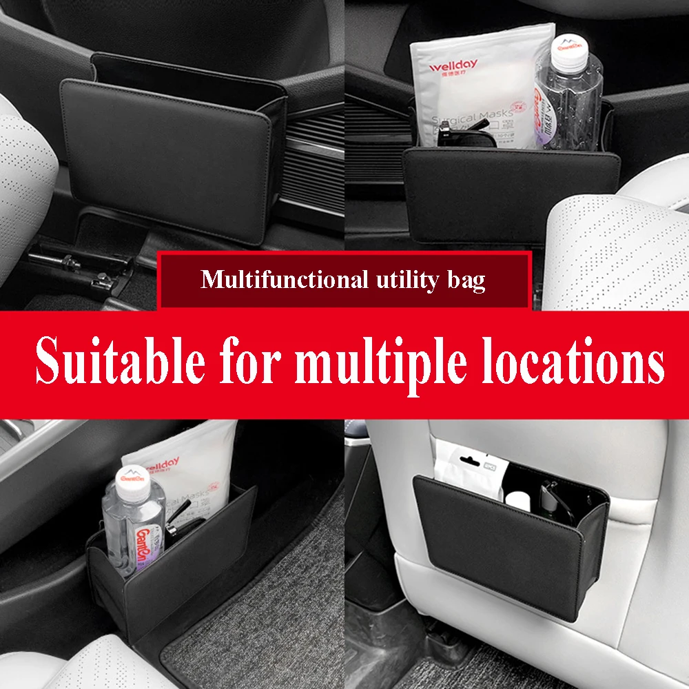 Car Trash Can Collapsible Leak-Proof Storage Bag Backseat with Garbage Bag for Skoda KODIAQ Car Accessories