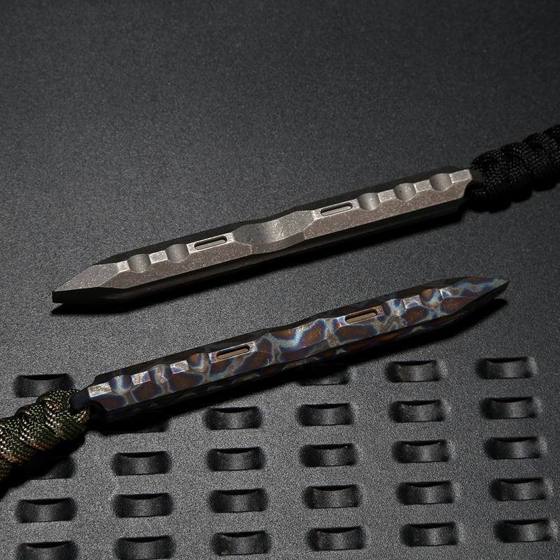 110mm Multifunctional Titanium Alloy Crowbar Pocket Pry Bar Nail Puller EDC Tacticals Tool Car Gifts With Four 1.5*6mm Grooves