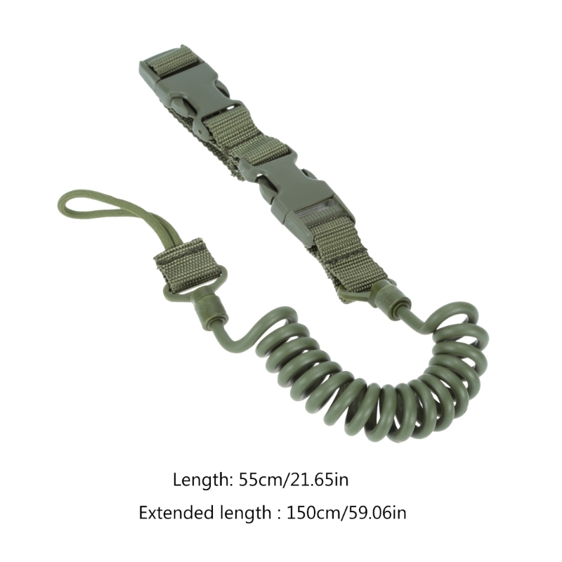 Guns Secure Lanyard Sling Strap Hunting Accessories Military Tactic Lanyard Multipurpose Spring Lanyard