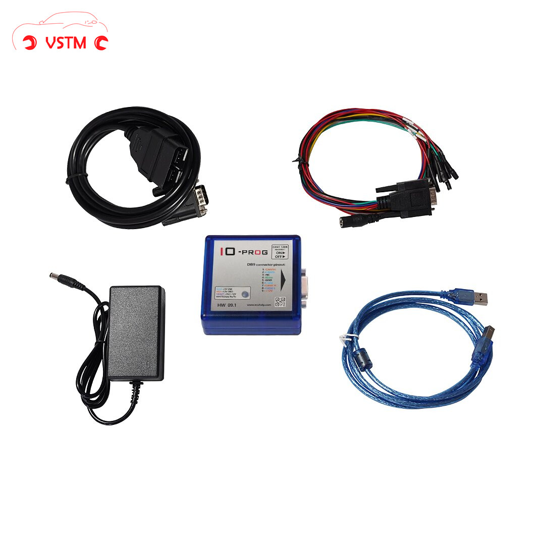 New Release IO-PROG ECU Programmer BD9 Pinout I/O Terminal IO PROG HW 09.1 FLASH/EEPROM K-Line CAN MULTITOOL For OPEL/GM