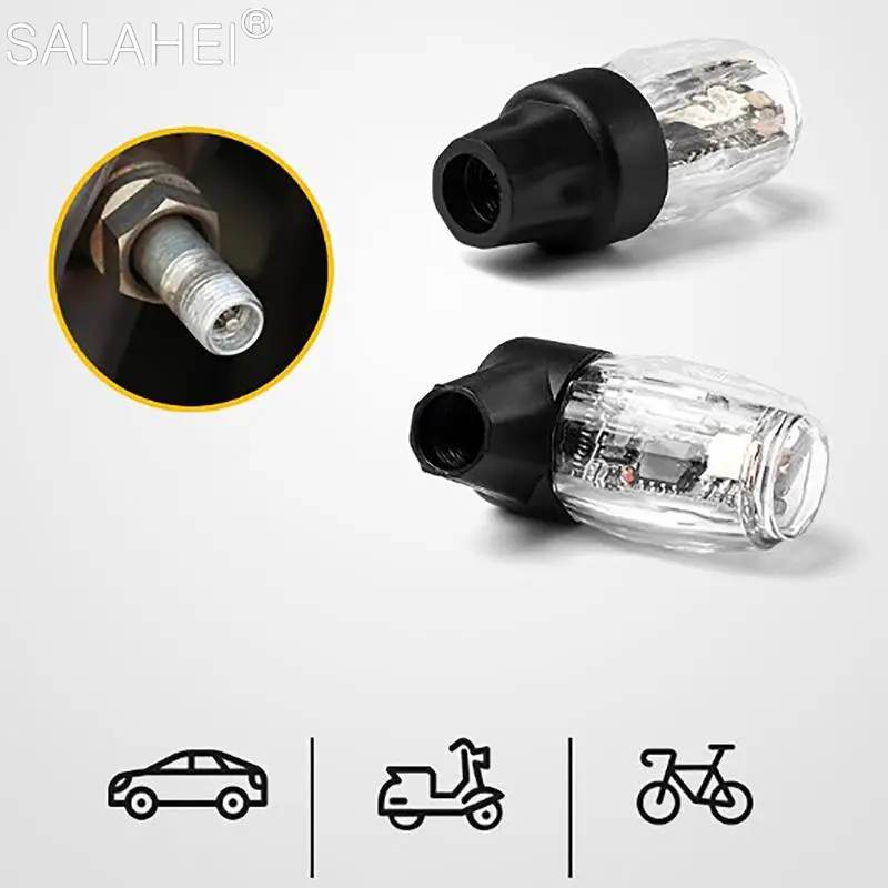 Car Hub Ambient Light LED Light Flash Car Wheel Light Hub Bulb Tire Tyre Valve Car Motorcycle Tire Colorful Modes Valve Light