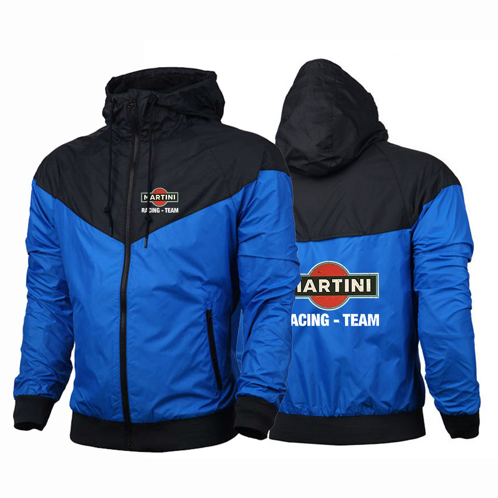 Martini Racing Printed Men Outdoor Jackets Waterproof Hooded Windbreaker Coat 2023 Autumn New Casual Military Jackets