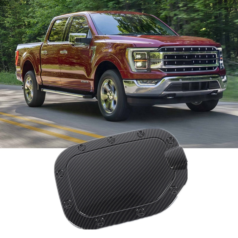 Fuel Filler Tank Gas Cap Cover Decorative Stickers ABS Trim For Ford F150 2021 2022 Exterior Accessories