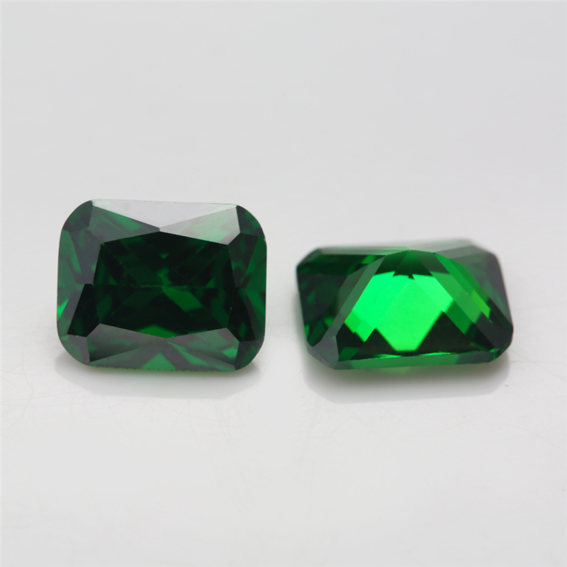 Size 4x6~10x12mm Octangle Cut 5A Cubic Zirconia Stones Green Sea Blue Tanzanite Color Loose CZ Stone Synthetic Gems For Jewelry