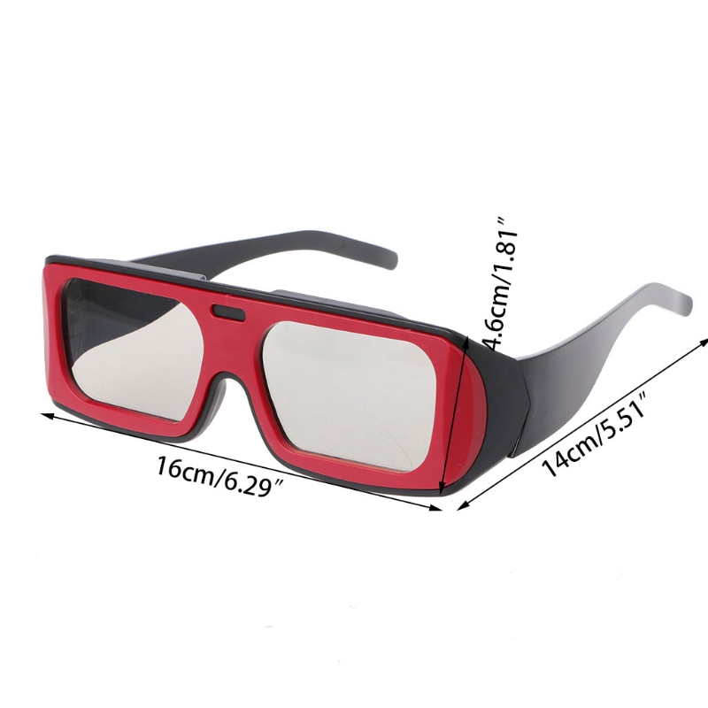 Foldable Arms Design Polarized Passive 3D Stereo Glasses Lightweight Glasses H7EC