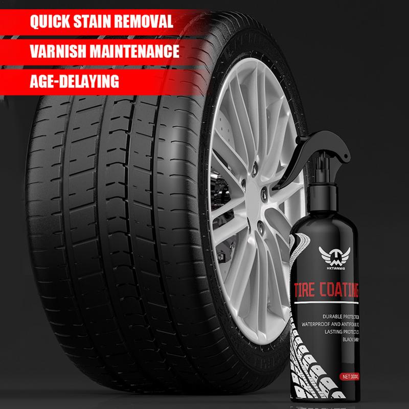 Tire Coating Shine Permanent Multipurpose Car Tire Wheel Polishing Blackening Agent Auto Tire Refurbishing Coating Agent