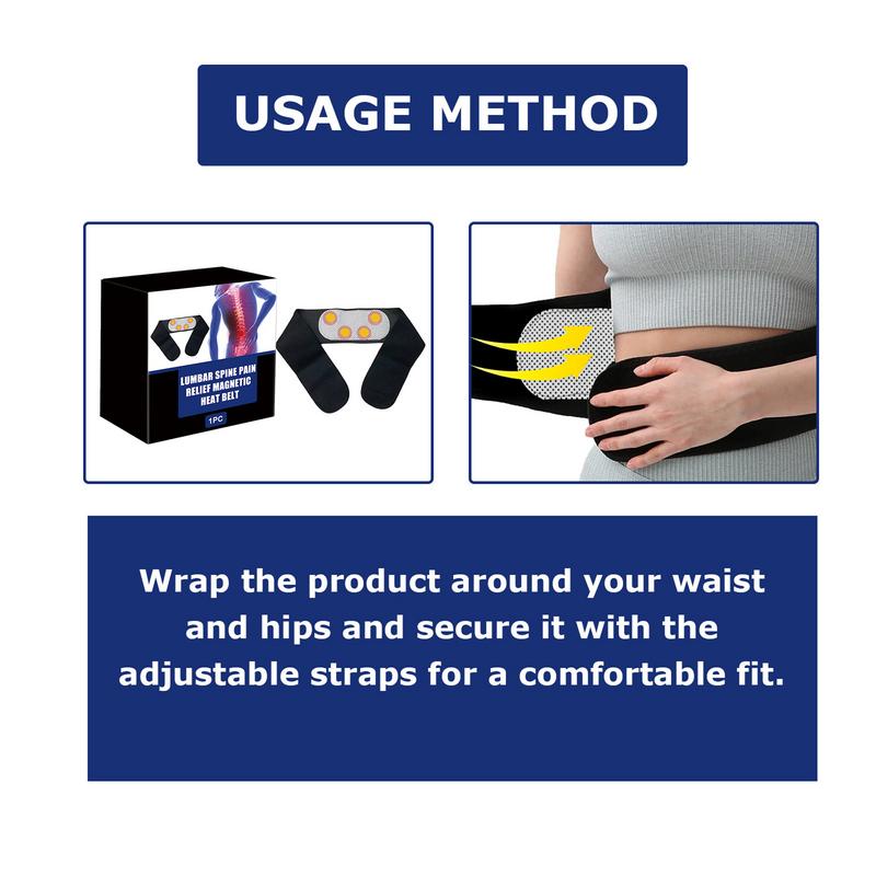 Lower Back Brace Thermal Lower Back Support Brace Waist Warmer Wrap Band Waist Belt Warming Device For Wokers