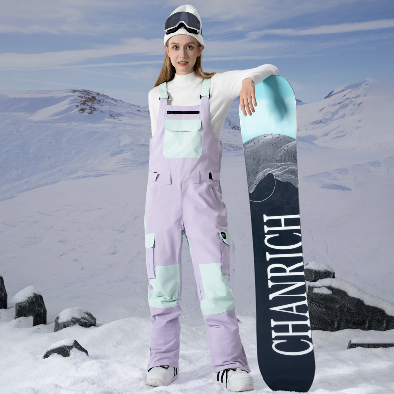 Ski Strap Pant for Men and Women, Snowboard Trouser, Waterproof, Windproof, Thermal, Outdoor Sport Wear with Pocket, Winter