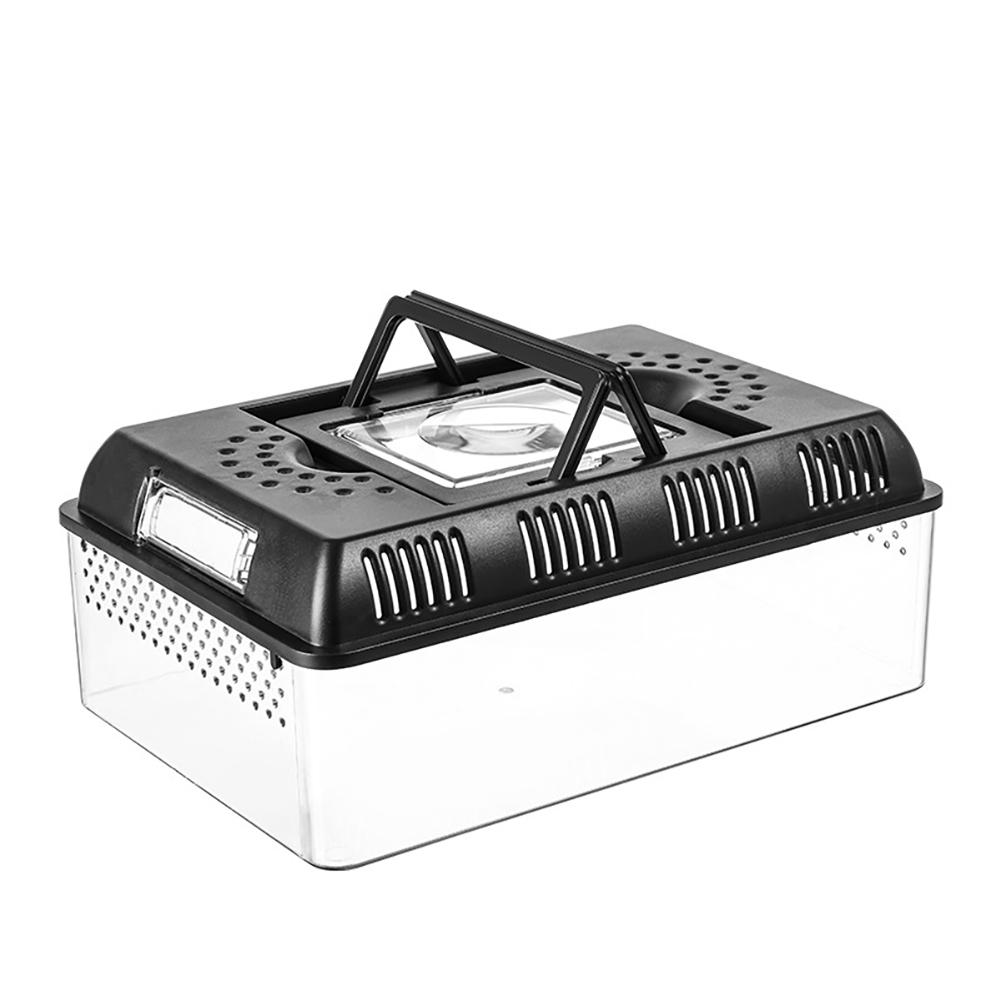 Reptile Terrarium Turtle Breeding Box Feeding Hatching Container Reptile Tank Reptile Carrier With Handle For Reptiles Amphibian