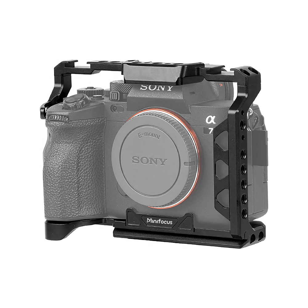 Full DSLR Camera Cage for Sony Alpha a7iv A7 IV III Cage Kit L-Bracket Arca Plate Baseplate for Sony A7IV A7m4 a7r4 A7R3 A7M3 Ri