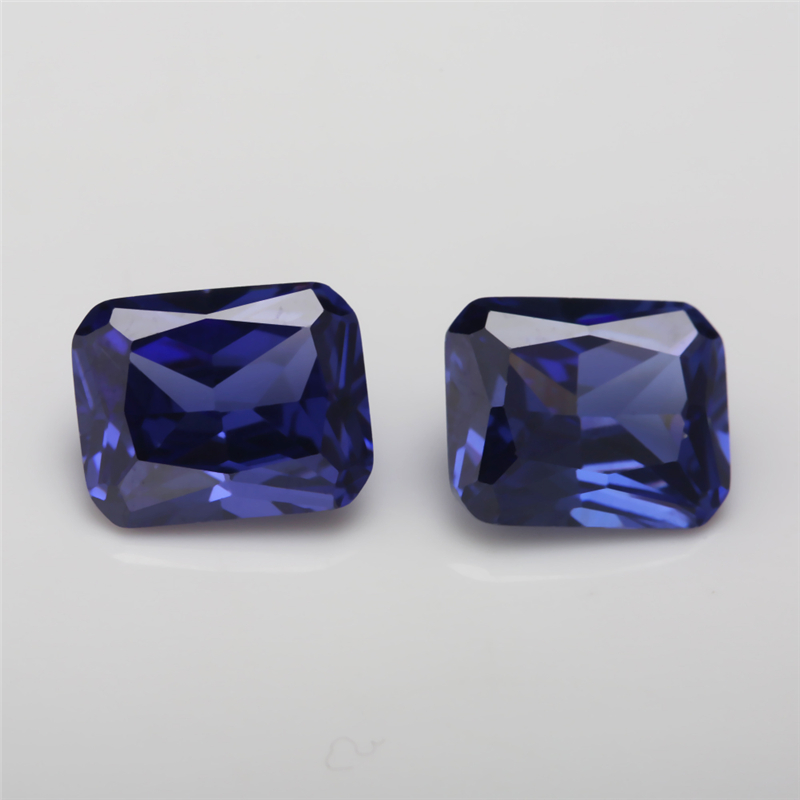 Size 4x6~10x12mm Octangle Cut 5A Cubic Zirconia Stones Green Sea Blue Tanzanite Color Loose CZ Stone Synthetic Gems For Jewelry