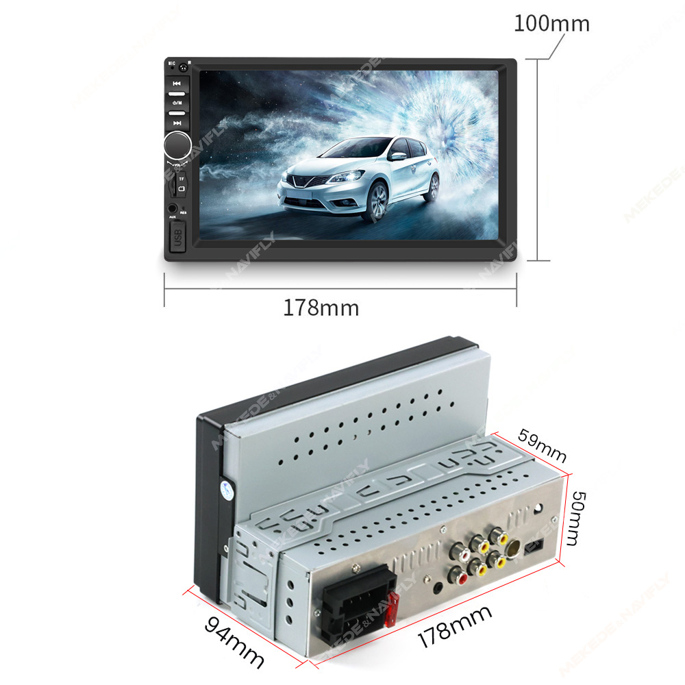 MEKEDE Car Radio 7" HD Touch Screen Autoradio Multimedia Player Auto audio Car Stereo MP5 For Universal SWC USB TF FM Camera