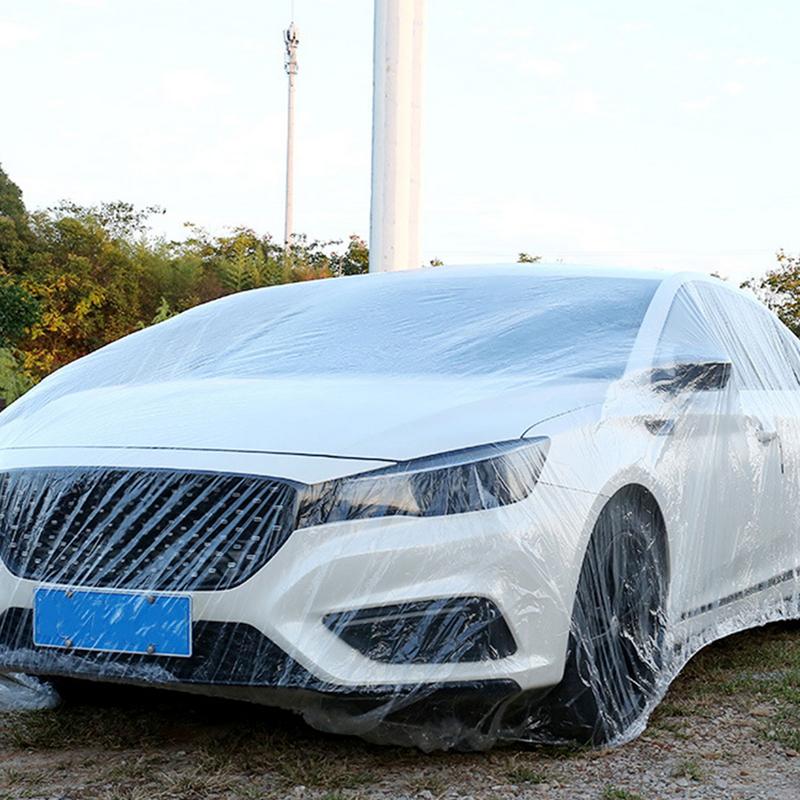 Universal Transparent Car Cover Awning Tent for car trucks Windproof Water Resistant Tent Auto Full Cover Sun Shade Protection