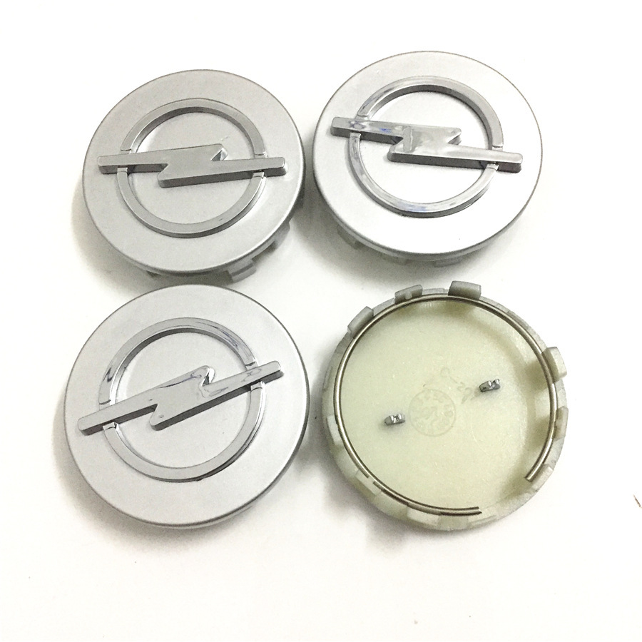 4pcs 58mm 64mm Car Wheel Center Hub Caps Emblem Sticker Decal Cover for Opel Astra Zafira Corsa Mokkav Rims Badge Accessories