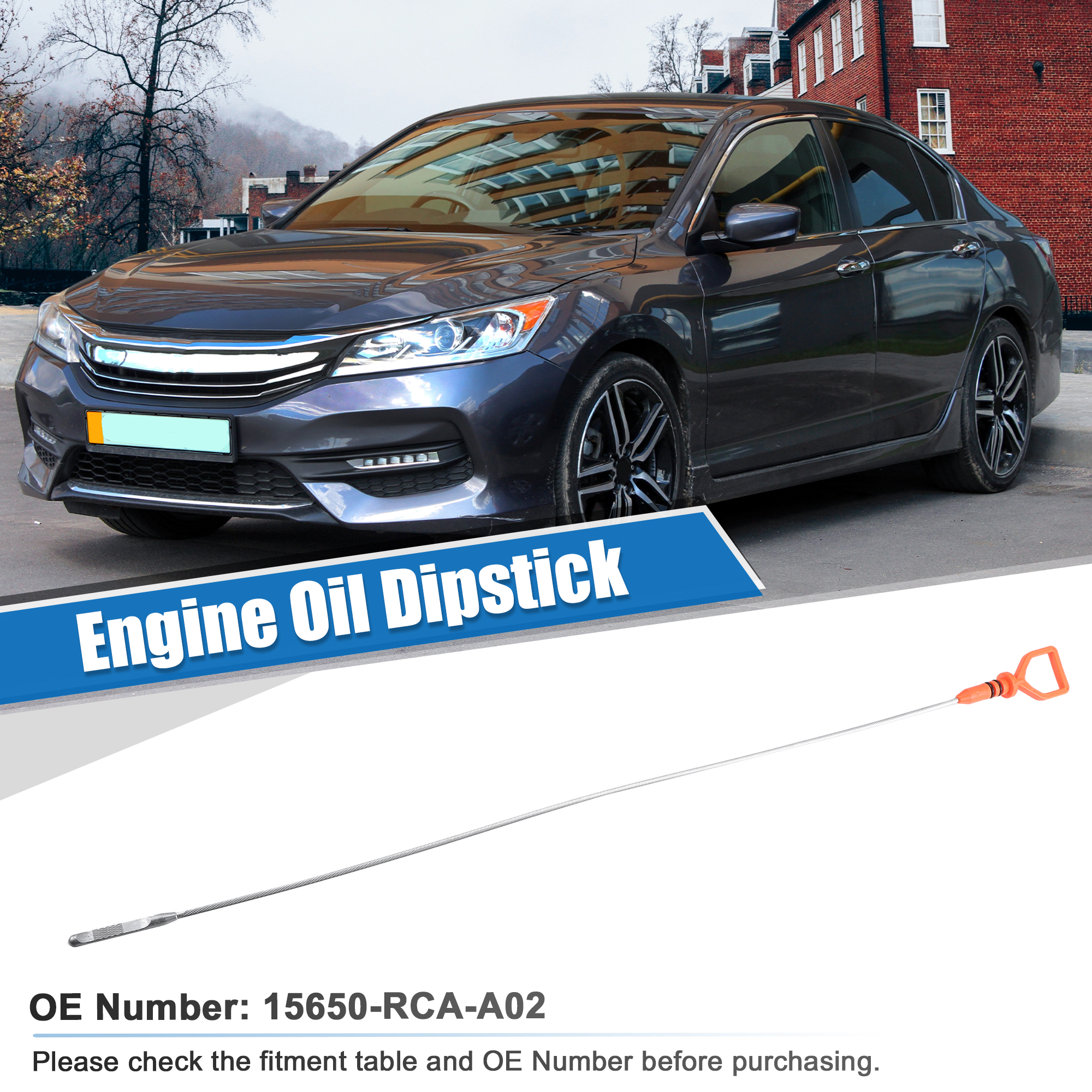 UXCELL Engine Oil Dipstick Level Dip Stick for Honda Accord for Honda Accord 2003-2004 EX, LX 3.0L 15650RCAA02