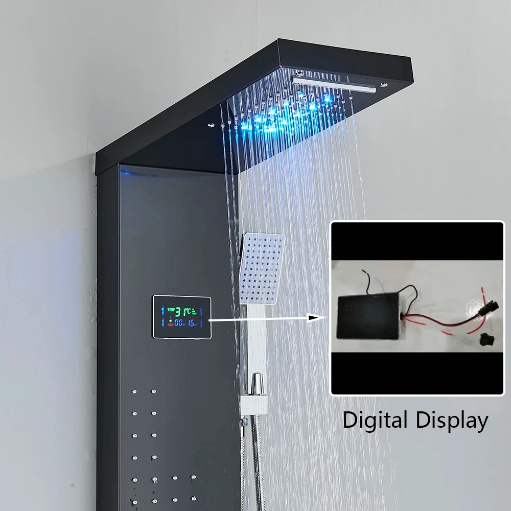 LED shower panel motor, shower column accessories, shower faucet accessories