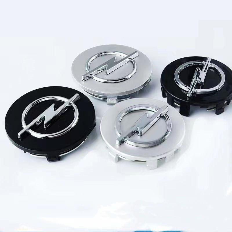 4pcs 58mm 64mm Car Wheel Center Hub Caps Emblem Sticker Decal Cover for Opel Astra Zafira Corsa Mokkav Rims Badge Accessories