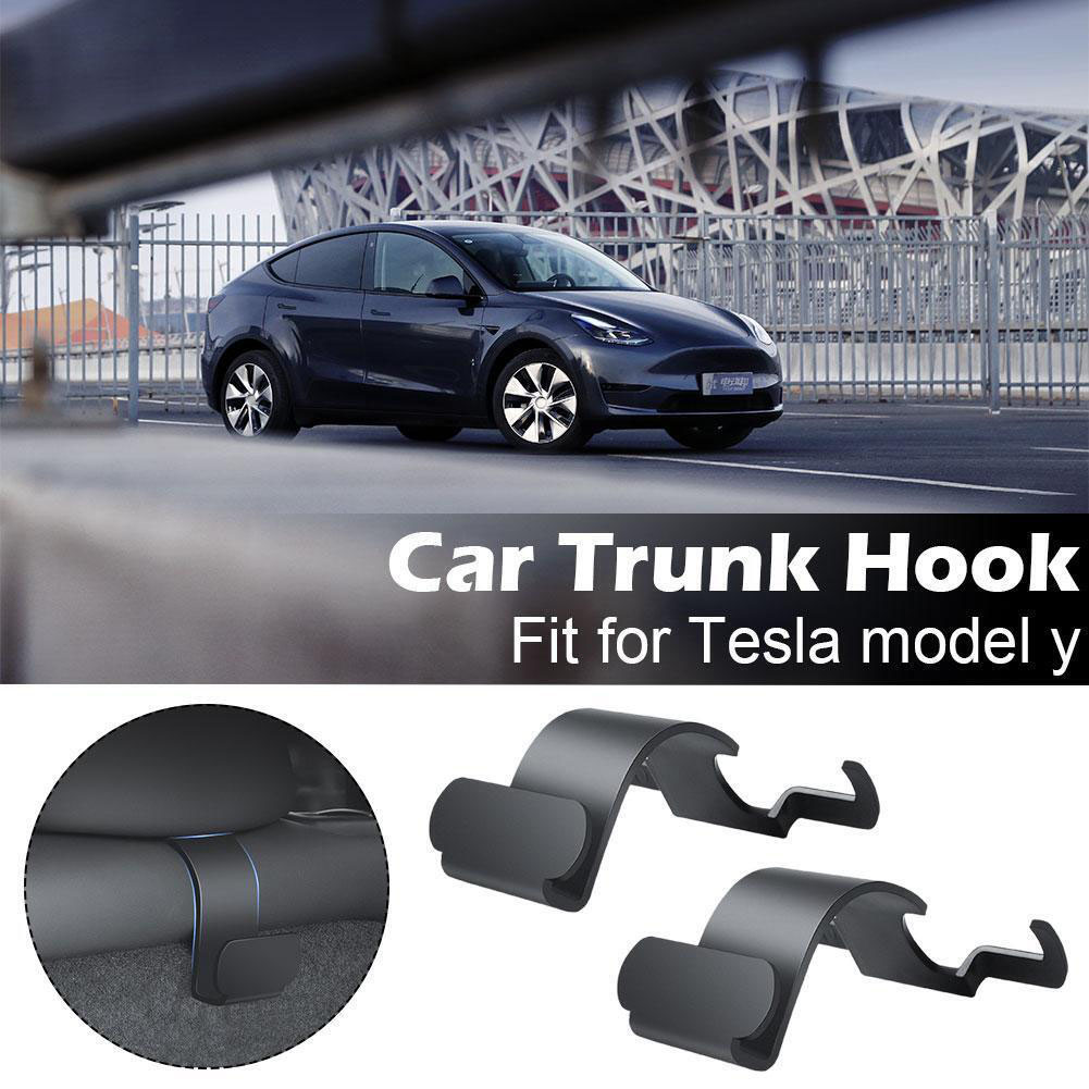 2pcs Car Trunk Hook For Tesla Model Y Trunk Hook Row Chair Car Interior Car Accessories Tidy Storage To Increase Storage Space