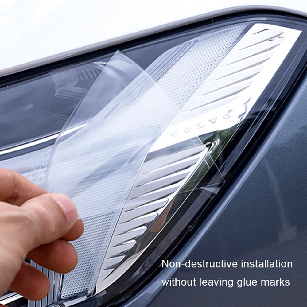 2 Pcs Car Front Light Transparent TPU Sticker Headlight Protective Film For XC90 XC40 XC60 S60 S90 V60 V90 Accessories