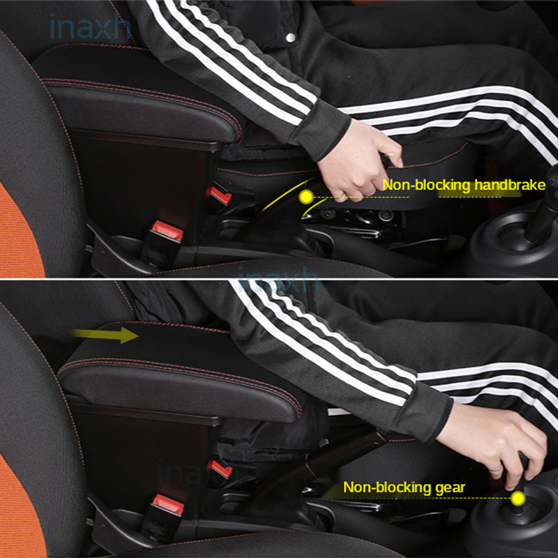 For Smart Fortwo Armrest for Mercedes New Smart 453 Fortwo Forfour Car Armrest box Retrofit parts Interior Storage box 2015-2018