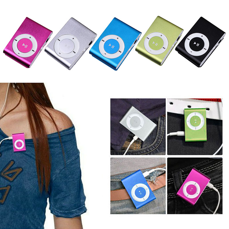 Mini MP3 Player Music Media Mini Clip Support TF Card Stylish Design Portable Fashionable Mini USB MP3 Player Walkman Adult