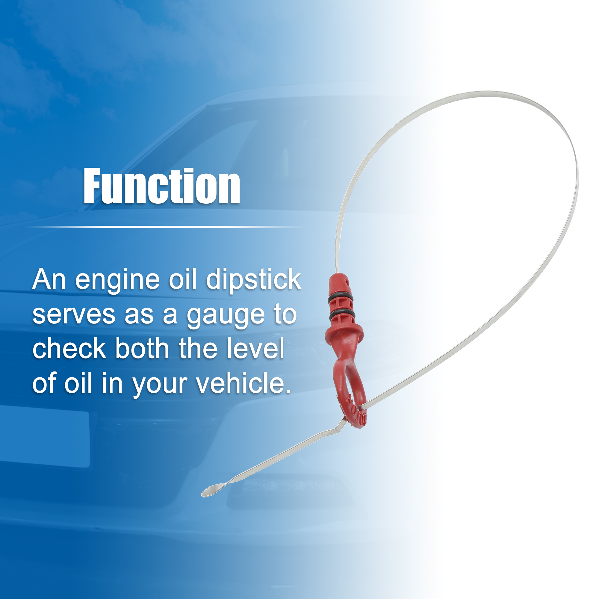 UXCELL Engine Oil Dipstick for C70 2.3T 5 cylinder Convertible 1998-2004 for C70 2.4T 5 cylinder No.9497557