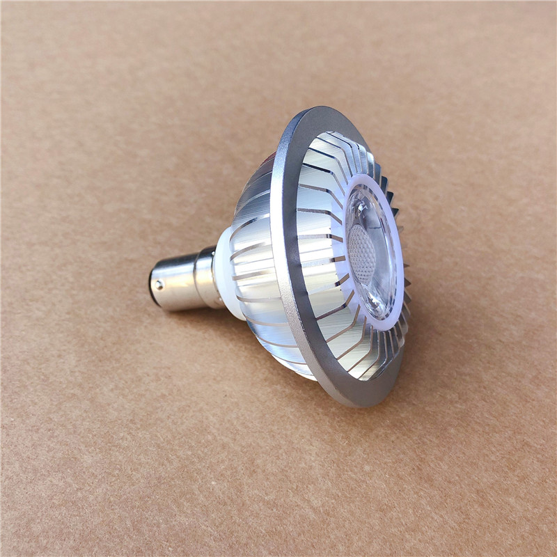 1PCS 7W AR70 B15D LED Spotlight B15 Base Dimmable AC85-265V/DC12V Home/Commercial Lighting BA15D Bulb Lamp