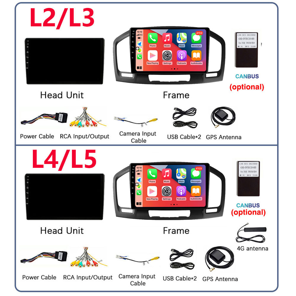 For Buick Regal 2009-2013 Opel Insignia 1 2008-2013 Android 12 Car Audio Radio Multimidia Player 2 Din DSP WIFI DVD Speakers