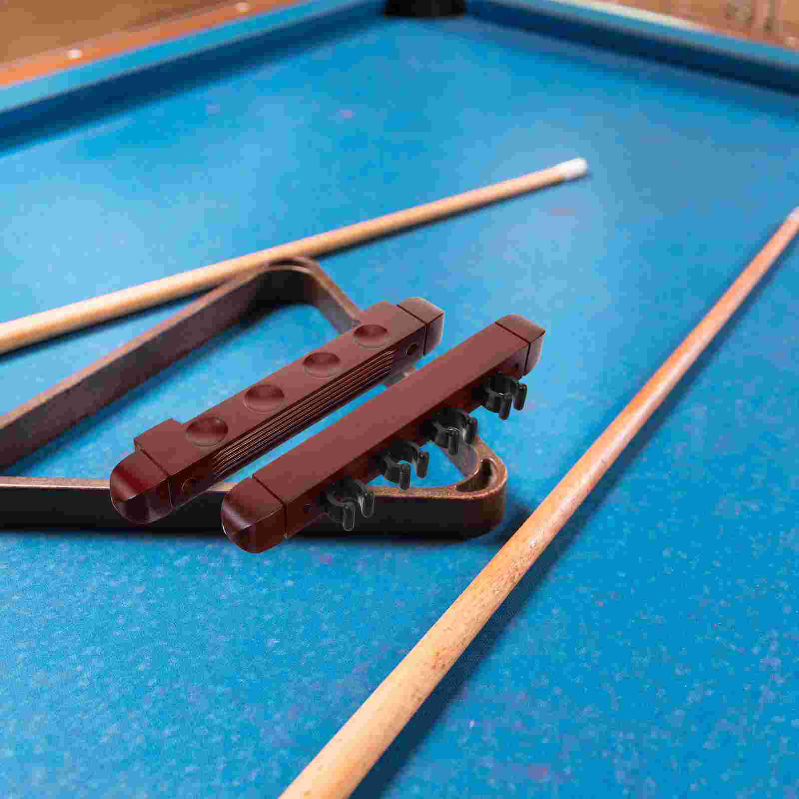 Billiard Cue Holder Wall Mounted Cue Rack Wooden Pool Stick Rack For Snooker Billiard Game Sports Accessories