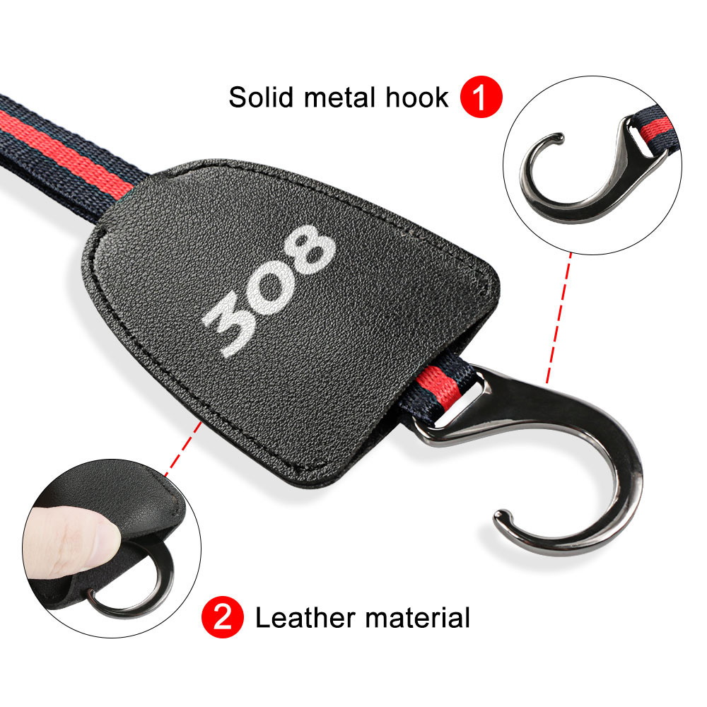 Car Hook Holder Accessories For Peugeot 208 207 308 206 307 407 2008 3008 5008 Rcz 508 301 408 406 607 4008 108 Rifter 107 306