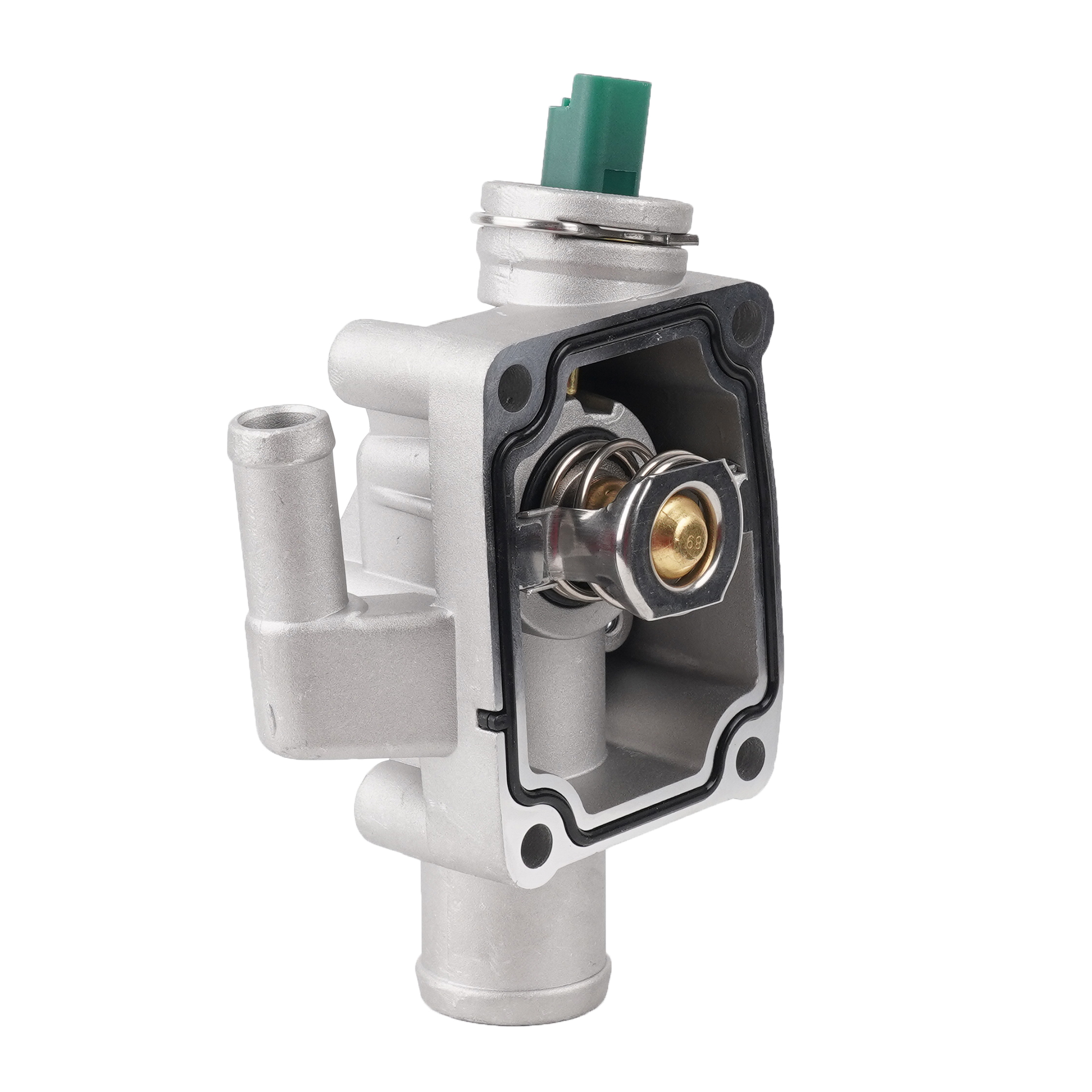 Aluminum Engine Coolant Thermostat With Housing For Peugeot Partner 206/207/301/307/308/1007 For Citroen C4 Thermostat 1336Z0
