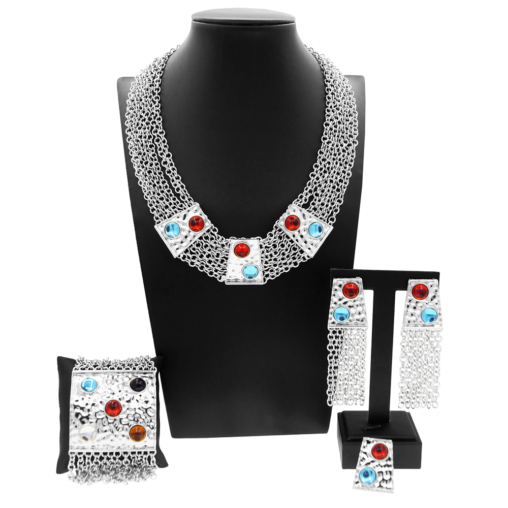 Jewelry Sets For Women Italian Gold Plated Handmade Chain Luxury Necklace Bracelet Set Luxury Wedding Necklace For Women Gift