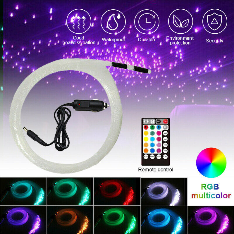 12V Car Sky Star Ceiling Headliner Light Kit Fiber Optic APP Remote Star Light Kit Car Roof Ceiling Fiber Optic+Remote Control
