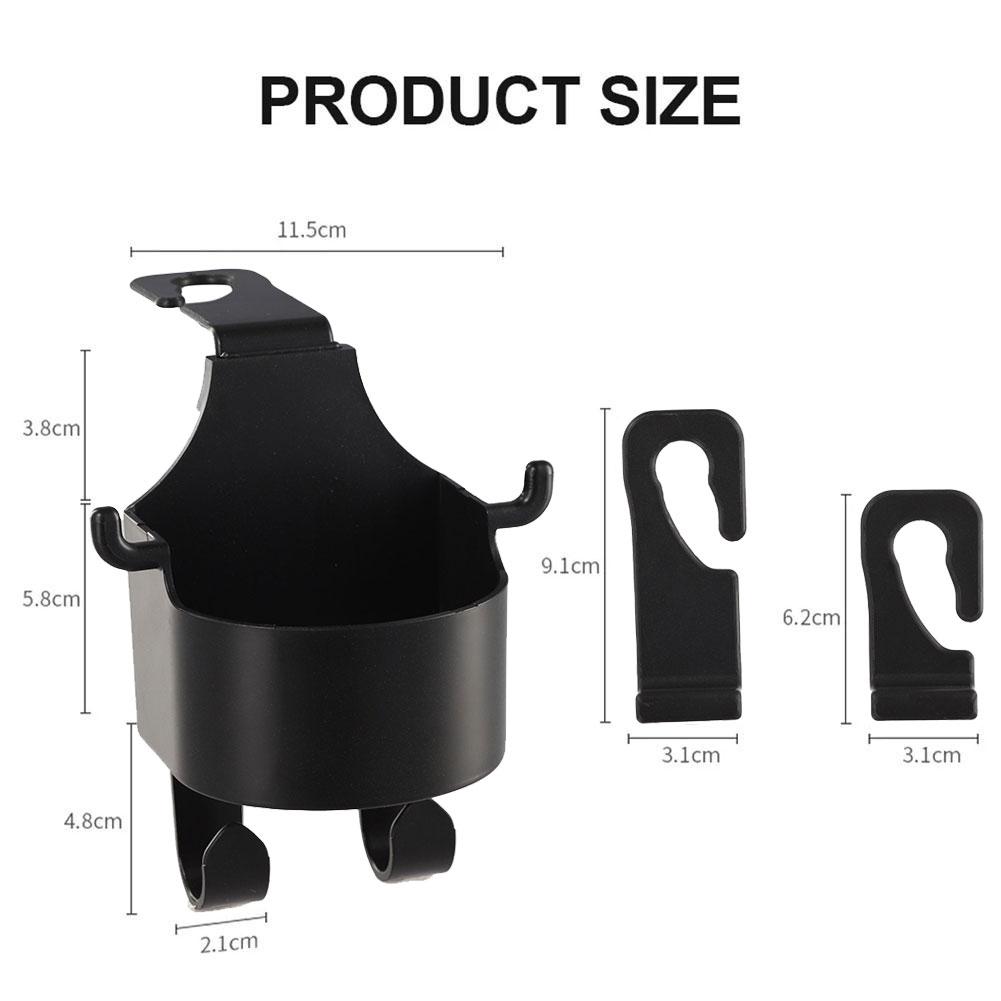 Car Cup Holder Headrest Back Seat Mount Organizer Multifunctional Vehicle Cup Drink Storage Box For Bags, Keys, Cards documents