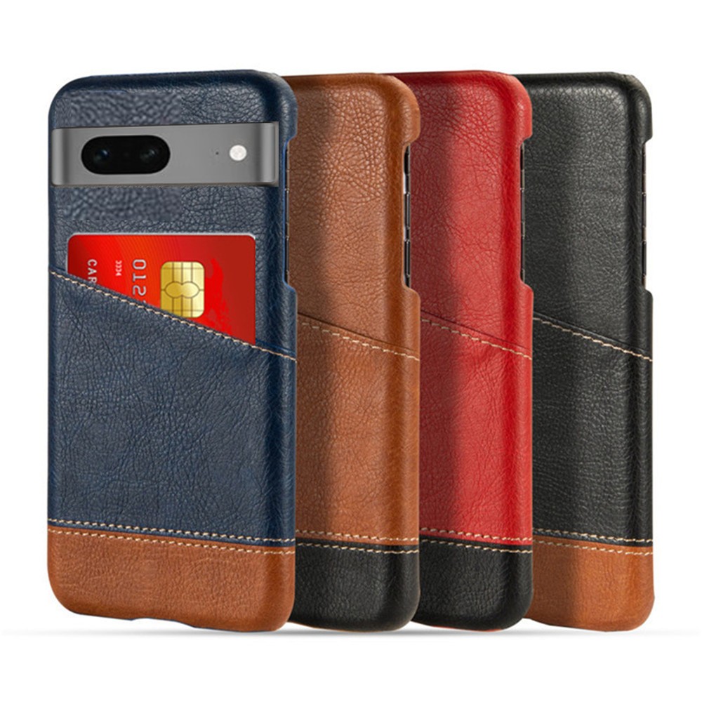 Pixel 7A 6A 8 Pro Case For Google Pixel 2 3 4 XL Capa Mixed Splice PU Leather Credit Card Cover For Pixel 4A 5A 6 7 8 Pro Case