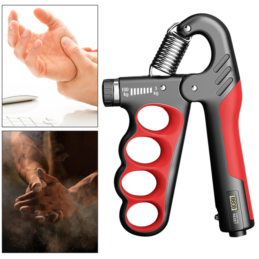 5-100 KG Hand Grip Strengthener Grip Strength Trainer Non-Slip Gripper for Men Women for Musicians Athletes Hand Injury Recovery