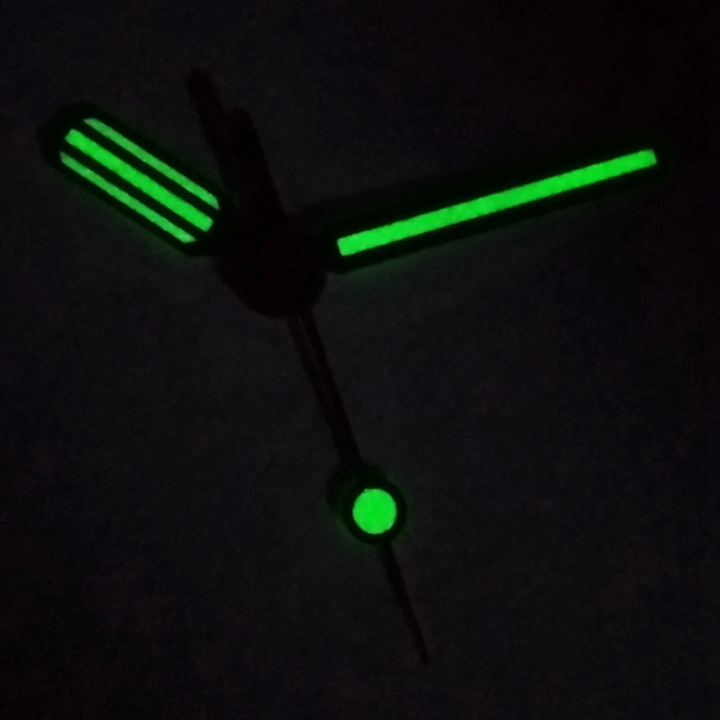 Watch Hands Green Luminous Silver Pointer Fit NH35 NH36 ETA 2824 2836 Watches Automatic Movement Parts