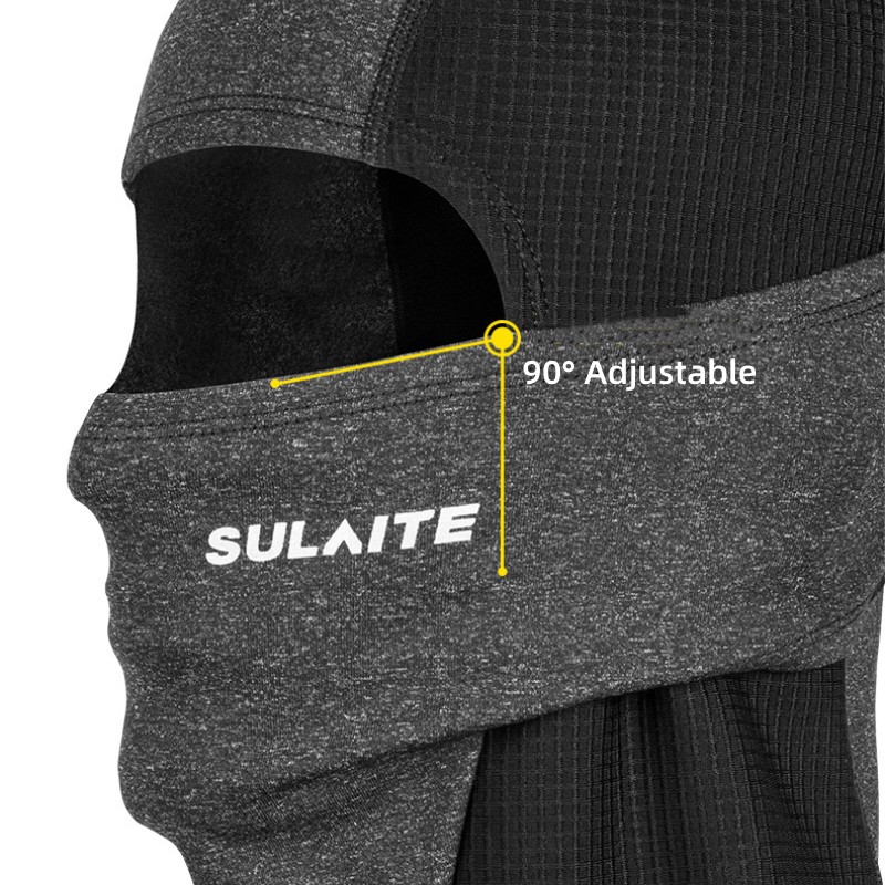 Sulaite Winter Motorcycle Balaclava Moto Neck Warmer Waterproof Warm Snowmobile Face Shield Cycling Mask Full Face Headwear