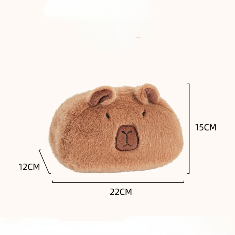 Car Tissue Boxes Capybara Plush accessories Car Backseat Hanging Tissue Bag Box Plush holder cover Tissue Holder Decorations