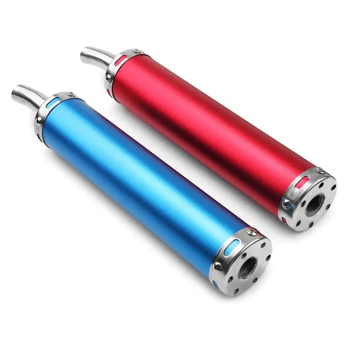 60x280mm Blue/Red/Black/Silver Motorcycle Racing Exhaust Muffler Pipe Silencer 2 Stroke