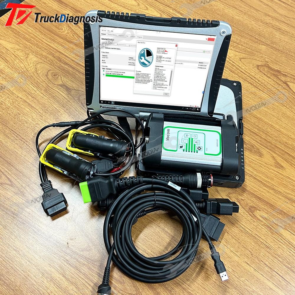 88890300 VOCOM VOCOM 1with ECU programming test cable For /Mack Test Diagnostic Tool and CF19 laptop Ready to use