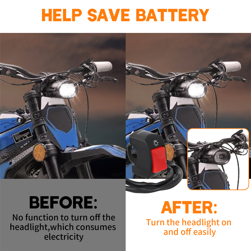 Headlight Light Switch For Talaria Sting R MX4 Plug N Play Electric Off Road Bike Head Light Lamp Plug Dirt Bike Part New Style