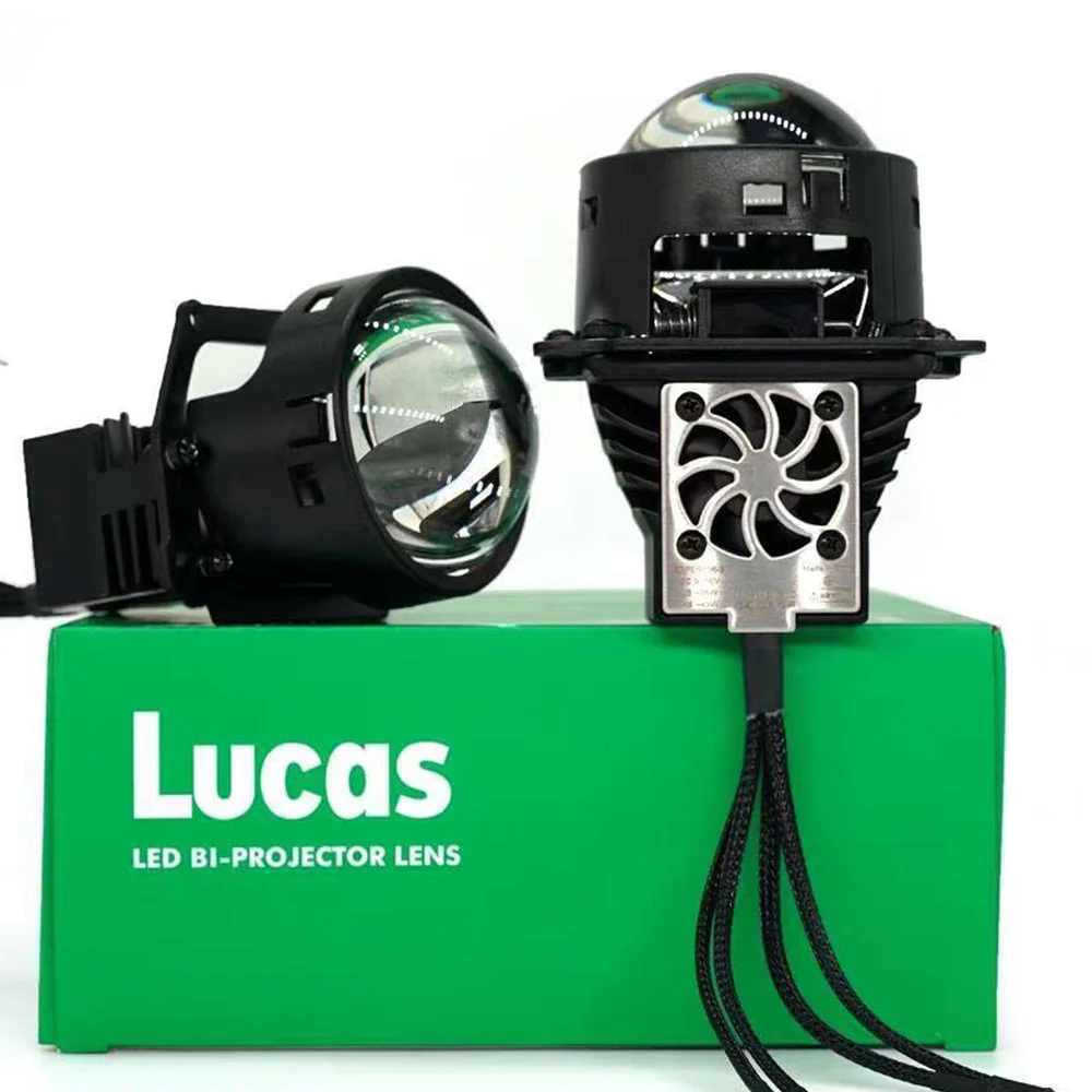 70W Hyperboloid Bi LED Projector Lens Matrix Auxliary LED Lights Auto 3 inch Headlight Lenses Lamps Car Accessories