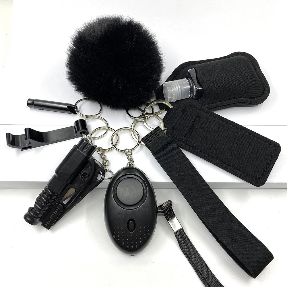 Self-Defense Wholesale Bulk Accessories Defensive Self Defense Keychain Set For Women Girl Child Personal Security Self Defense