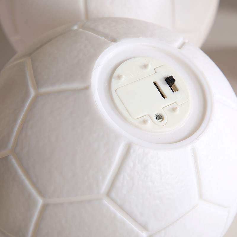 Creative football shaped night lights, colorful lights, and a sense of atmosphere
