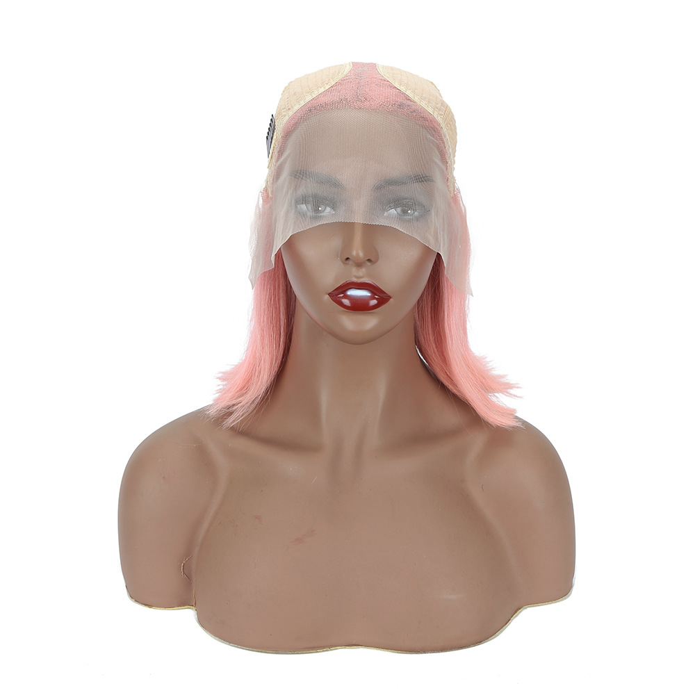 T Shaped Front Lace Human Wig Full Set BOB Human Hair Wigs Wig Colored Brazilian Remy Wigs Human Hair