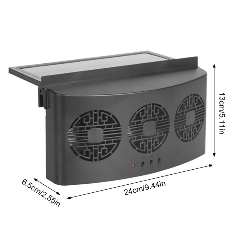 Car Window Solar Ventilator USB Charging Solar Powered Fan Universal Car Cooler Exhaust Fan Auto Air Vent Cooling System
