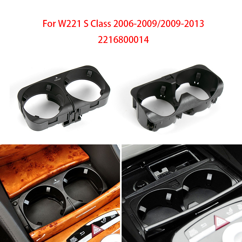 Car Center Console Cup Holder Cup Drink Holder Outer Cover for Mercedes Benz S-Class W221 Interior Accessaries Replacement